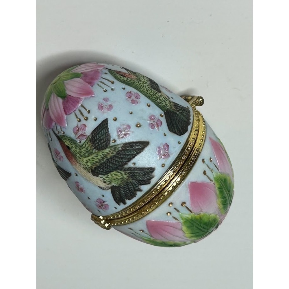 Hummingbird Egg Trinket Box Egg Shaped